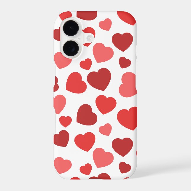Pattern Of Hearts, Red Hearts, Hearts Pattern (Back)