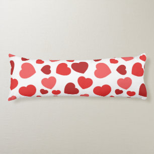 Pattern Of Hearts, Red Hearts, Hearts Pattern Body Cushion