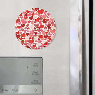 Pattern Of Hearts, Red Hearts, Love Magnet