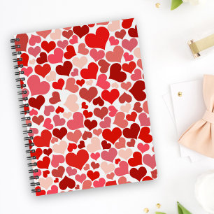 Pattern Of Hearts, Red Hearts, Love Planner