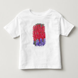Pattern of hyacinth, tulips, and daffodils, toddler T-Shirt