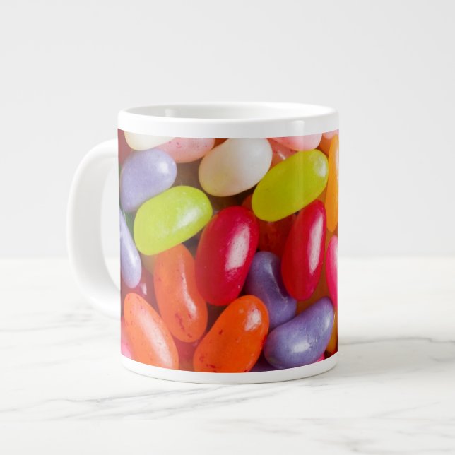 Pattern of jelly beans large coffee mug (Front Left)