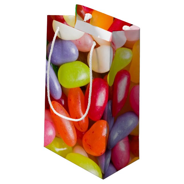 Pattern of jelly beans small gift bag (Back Angled)