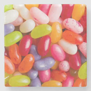 Pattern of jelly beans stone coaster