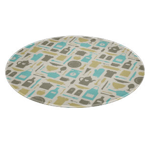 Pattern Of Kitchen Tools Cutting Board