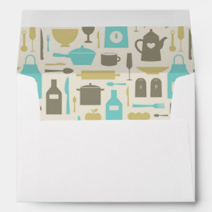 Pattern Of Kitchen Tools Envelopes