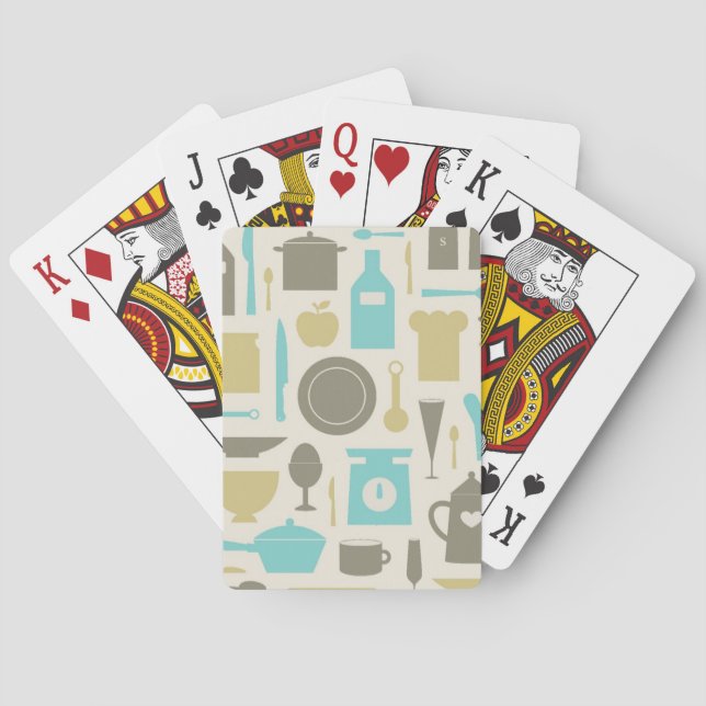 Pattern Of Kitchen Tools Playing Cards (Back)
