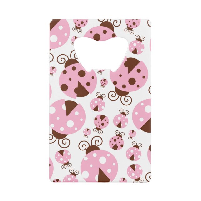 Pattern Of Ladybugs, Cute Ladybugs, Pink Ladybugs (Front)