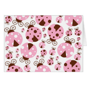 Pattern Of Ladybugs, Cute Ladybugs, Pink Ladybugs