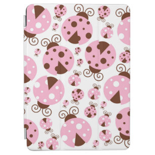 Pattern Of Ladybugs, Cute Ladybugs, Pink Ladybugs iPad Air Cover