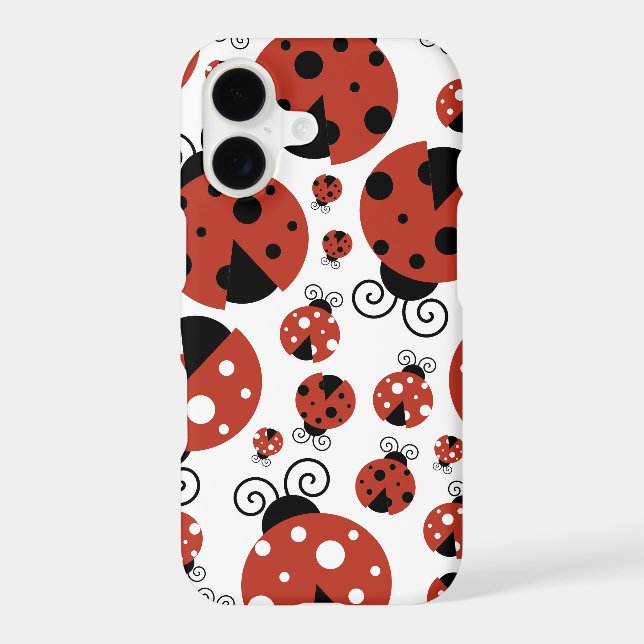 Pattern Of Ladybugs, Cute Ladybugs, Red Ladybugs (Back)