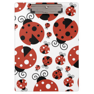Pattern Of Ladybugs, Cute Ladybugs, Red Ladybugs Clipboard