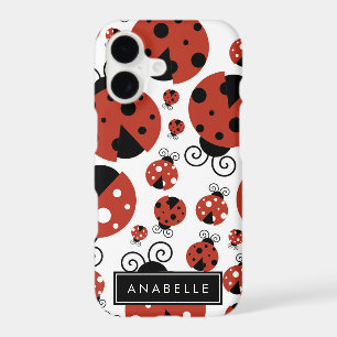 Pattern Of Ladybugs, Red Ladybugs, Your Name