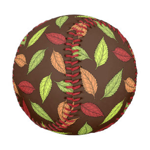 Pattern Of Leaves, Colourful Leaves, Autumn Leaves Baseball
