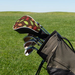 Pattern Of Leaves, Colourful Leaves, Autumn Leaves Golf Head Cover