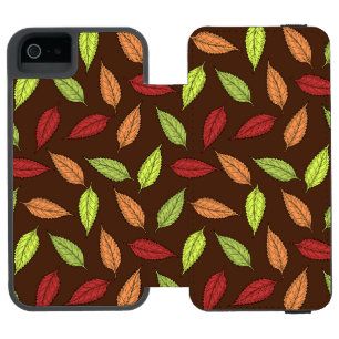 Pattern Of Leaves, Colourful Leaves, Autumn Leaves Incipio Watson™ iPhone 5 Wallet Case