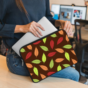 Pattern Of Leaves, Colourful Leaves, Autumn Leaves Laptop Sleeve