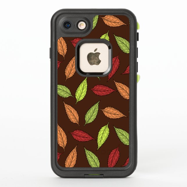 Pattern Of Leaves, Colourful Leaves, Autumn Leaves LifeProof iPhone Case (Back)