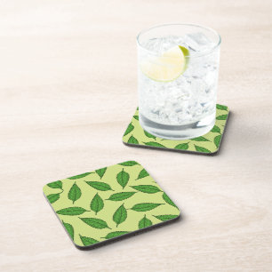 Pattern Of Leaves, Leaf Pattern, Spring Leaves Coaster