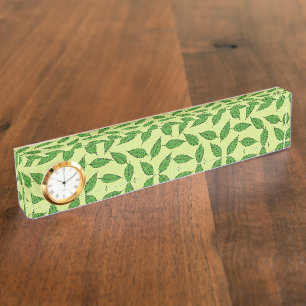 Pattern Of Leaves, Leaf Pattern, Spring Leaves Nameplate