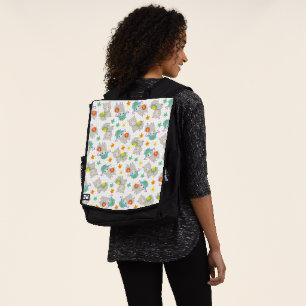 Pattern Of Llamas, Cute Llamas, Alpacas, Flowers Backpack
