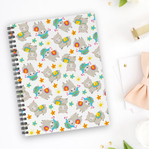 Pattern Of Llamas, Cute Llamas, Alpacas, Flowers Planner