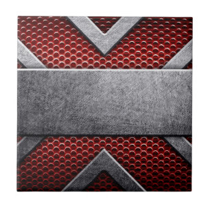 Pattern of metal plate ceramic tile