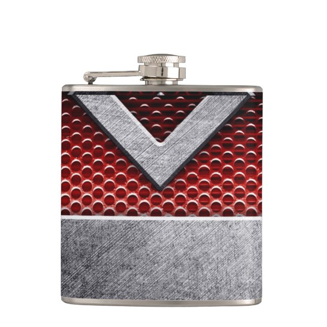 Pattern of metal plate hip flask (Front)