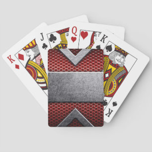 Pattern of metal plate playing cards