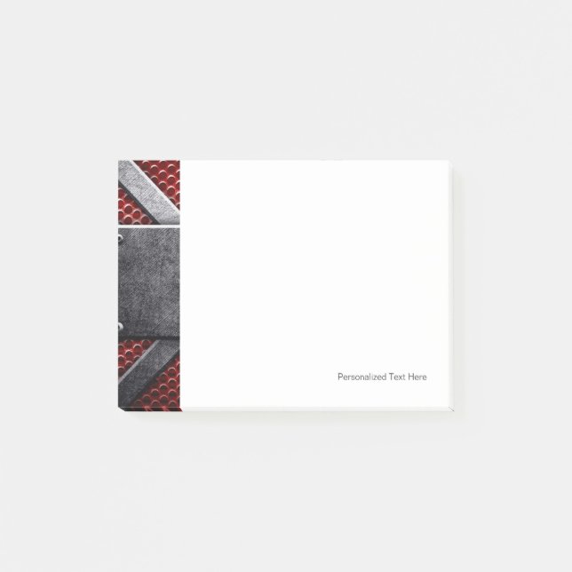 Pattern of metal plate post-it notes (Front)