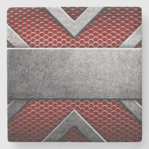 Pattern of metal plate stone coaster