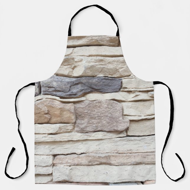 Pattern of Modern stone Brick Wall Surfaced backgr Apron (Front)