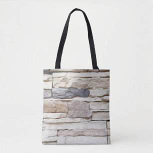Pattern of Modern stone Brick Wall Surfaced backgr Tote Bag