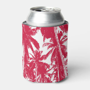 Pattern of Palm Trees in a Posterised Design Can Cooler