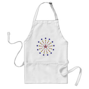 Pattern of Patriotic Stars Standard Apron