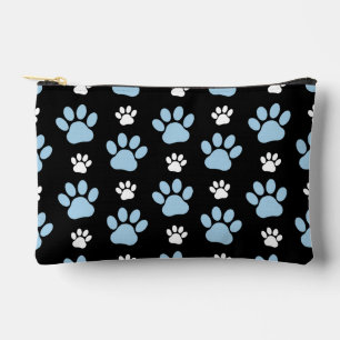 Pattern Of Paws, Blue Paws, Dog Paws, Animal Paws Accessory Pouch