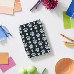 Pattern Of Paws, Blue Paws, Dog Paws, Animal Paws iPad Mini Cover<br><div class="desc">Cute,  fun and adorable pattern with blue and white paws. Modern and trendy gift,  perfect for the dog lover in your life.</div>
