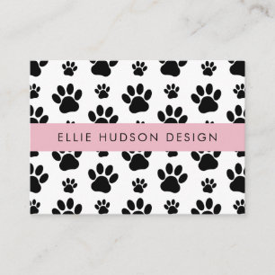 Pattern Of Paws, Dog Groomer, Dog Walker, Pet Shop Business Card