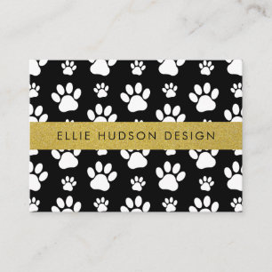 Pattern Of Paws, Dog Groomer, Dog Walker, Pet Shop Business Card
