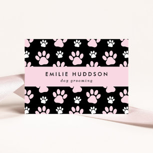 Pattern Of Paws, Dog Groomer, Dog Walker, Pet Shop Business Card