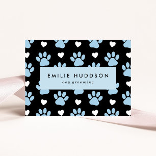 Pattern Of Paws, Dog Groomer, Dog Walker, Pet Shop Business Card