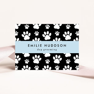 Pattern Of Paws, Dog Groomer, Dog Walker, Pet Shop Business Card