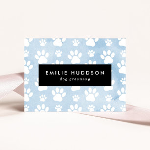 Pattern Of Paws, Dog Groomer, Dog Walker, Pet Shop Business Card
