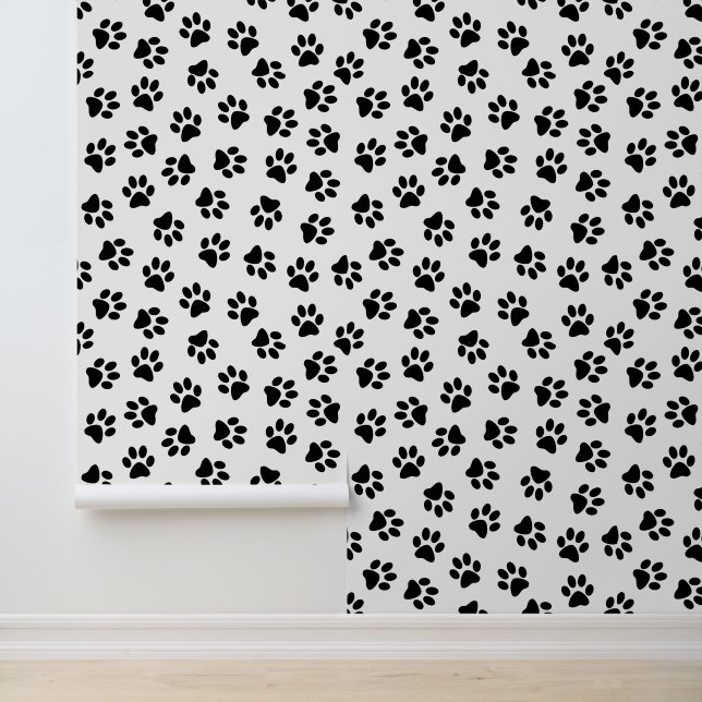 Pattern Of Paws, Dog Paws, Black Paws Wallpaper (Application)