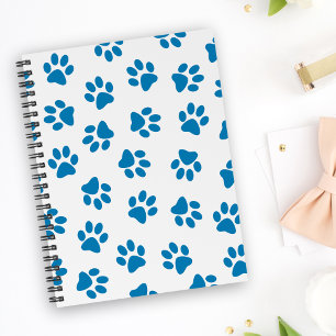 Pattern Of Paws, Dog Paws, Blue Paws Planner