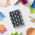 Pattern Of Paws, Dog Paws, Blue Paws, White Hearts iPad Mini Cover<br><div class="desc">Cute,  fun and adorable pattern with blue paws and white hearts. Modern and trendy gift,  perfect for the dog lover in your life.</div>