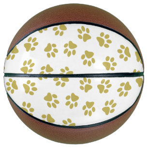 Pattern Of Paws, Dog Paws, Golden Paws Basketball