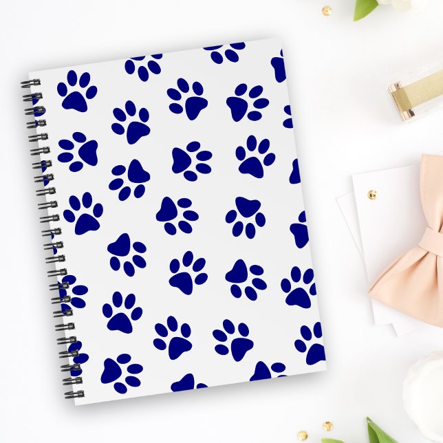 Pattern Of Paws, Dog Paws, Navy Blue Paws Planner (Creator Uploaded)