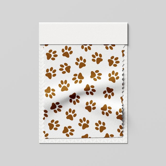 Pattern Of Paws, Dog Paws, Orange Gold Paws Fabric (Creator Uploaded)