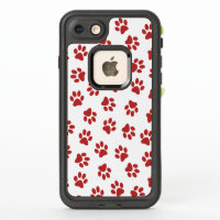 Pattern Of Paws, Dog Paws, Red Paws